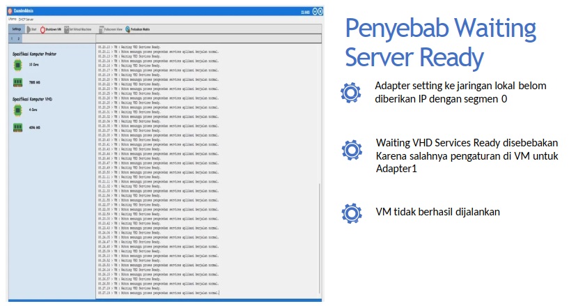 troubleshooting ANBK waiting server ready
